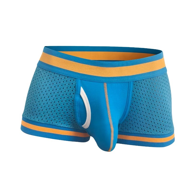 Mesh Sport Boxer - กางเกงบ็อกเซอร์ชายแบบตาข่าย ระบายอากาศได้ดี พร้อมกระเป๋ารองรับทรง U ยืดหยุ่น น้ำหนักเบา