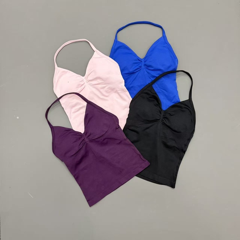 เสื้อกล้ามกีฬาผู้หญิงแบบไร้ตะเ - Suspender Tank Top บทวิจารณ์และราคา