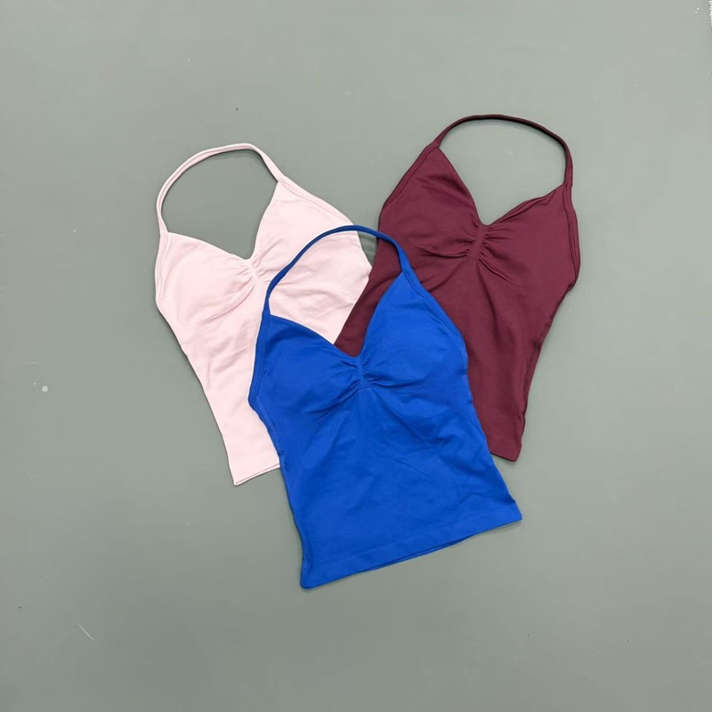 เสื้อกล้ามกีฬาผู้หญิงแบบไร้ตะเ - Suspender Tank Top บทวิจารณ์และราคา