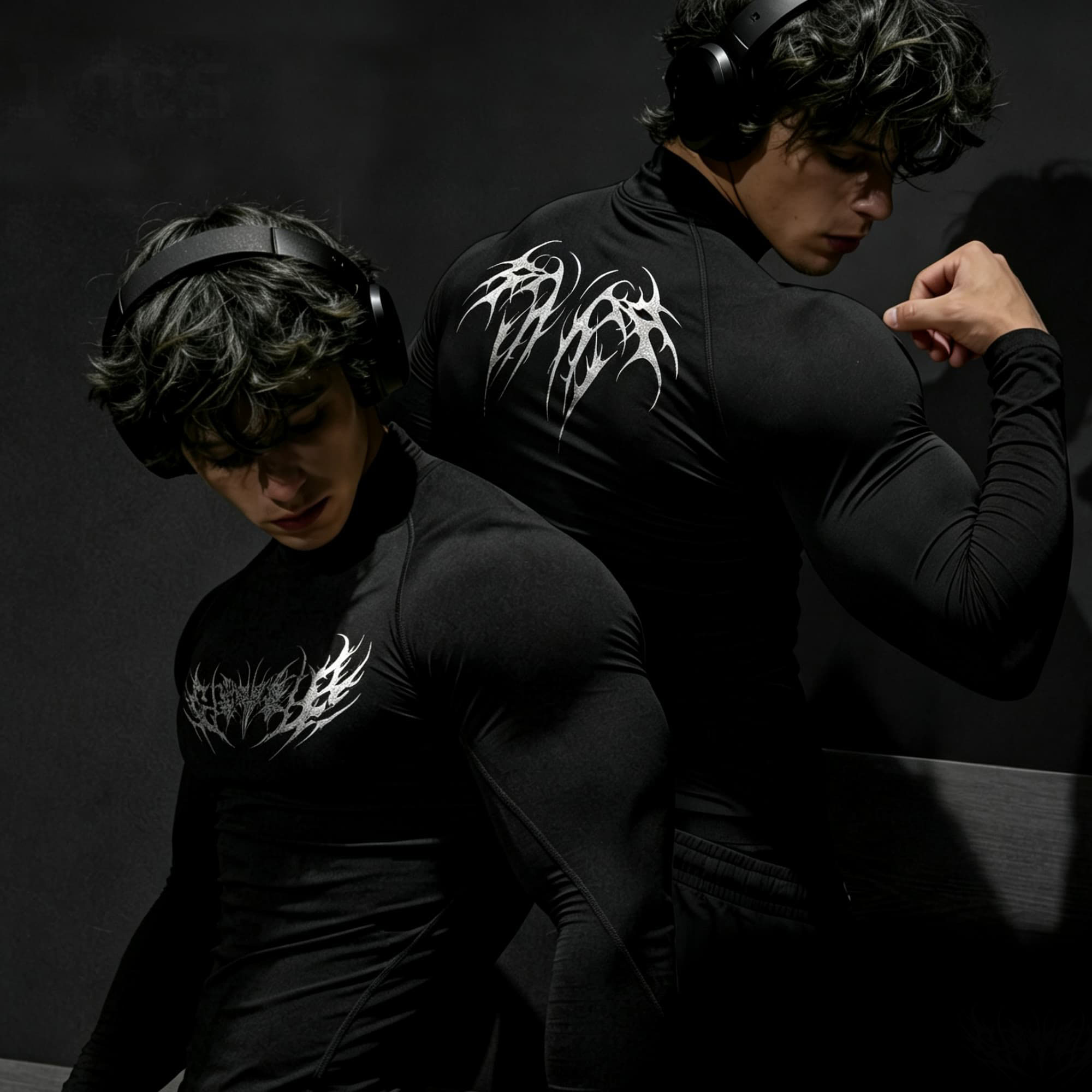 เสื้อคอเต่าพิมพ์ลายหนามแบบนามธ - Base Layer Top บทวิจารณ์และราคา