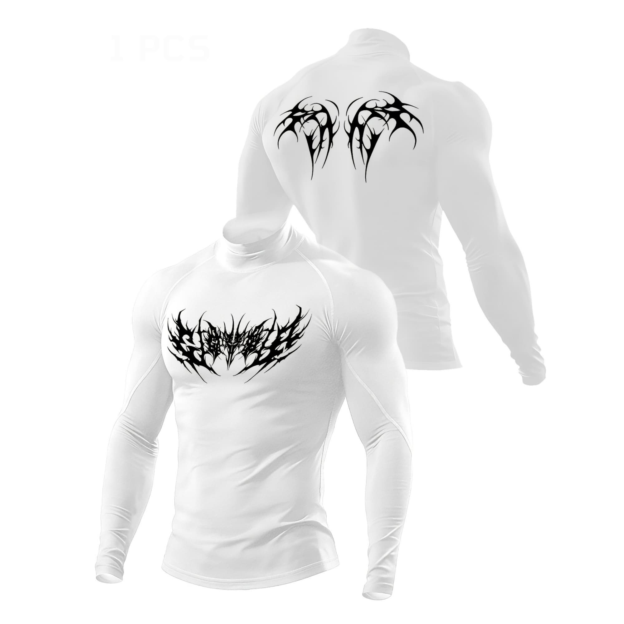 เสื้อคอเต่าพิมพ์ลายหนามแบบนามธ - Base Layer Top บทวิจารณ์และราคา