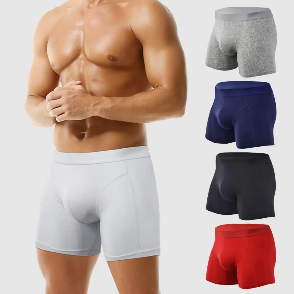 กางเกงบ็อกเซอร์ชายแบบมีกระเป๋า - Long Leg Trunk Men บทวิจารณ์และราคา