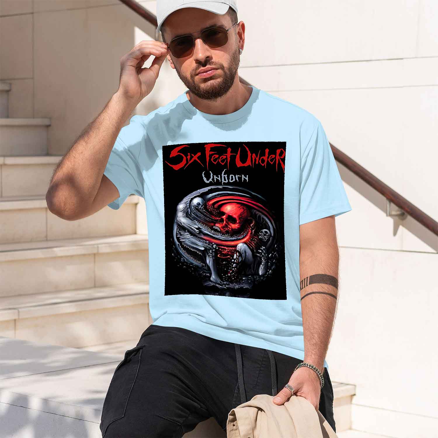 Six Feet Under – Unborn back 2 - Undershirt Crew Neck บทวิจารณ์และราคา