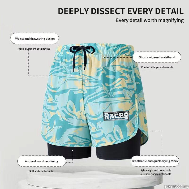 กางเกงว่ายน้ำสำหรับผู้ใหญ่กางเ - Trunk Breathable Men บทวิจารณ์และราคา