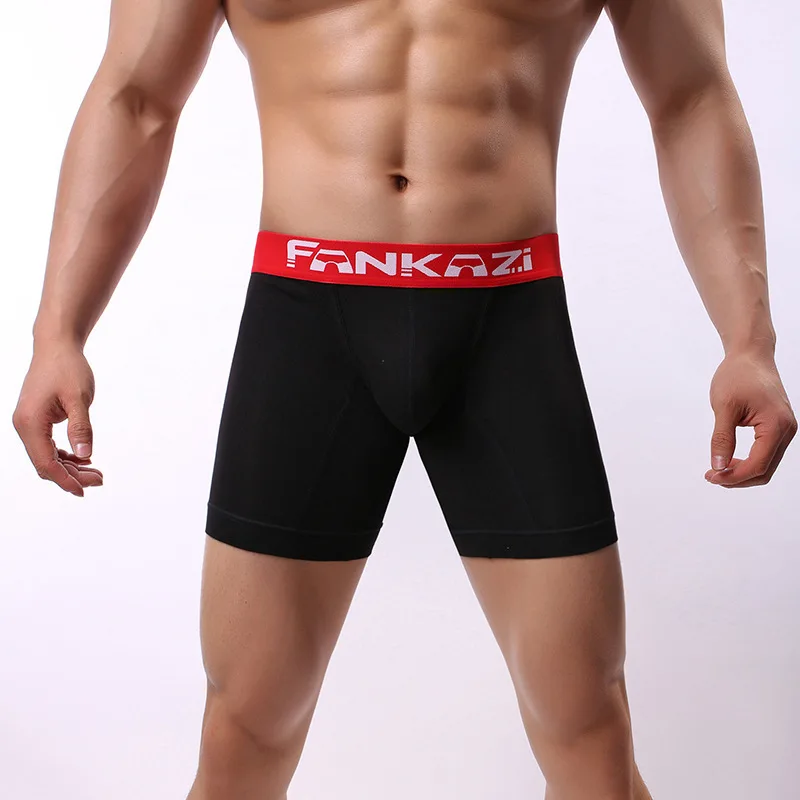 กางเกงในชายทรงบ็อกเซอร์ผ้าฝ้าย - Long Leg Trunk Men บทวิจารณ์และราคา